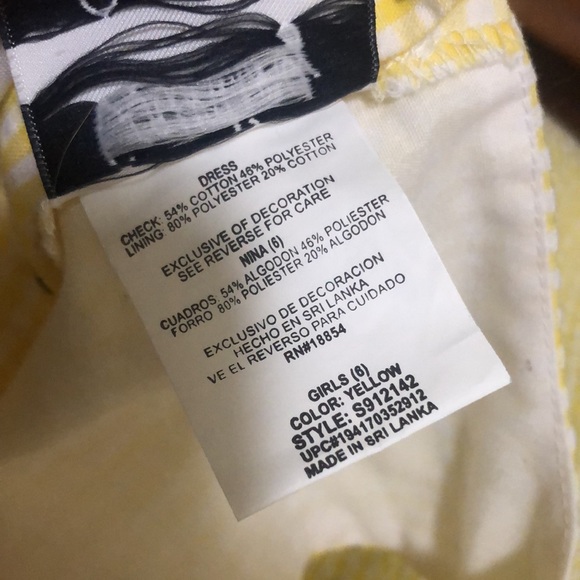 Counting Daisy’s Yellow/Black theme Bumblebee dress w/waist tie - Picture 9 of 10